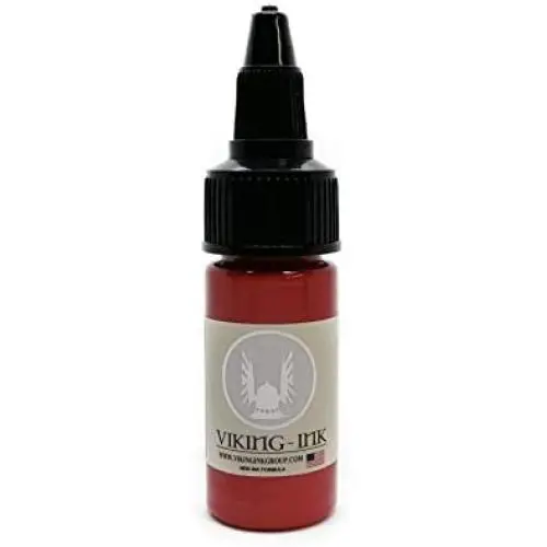VIKING INK - Tattoo Ink - CORAL 0.5oz (15ml) - The best colors and blacks - Vegan