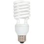 Satco S7232 26-Watt Medium Base T2 Mini Spiral, 4100K, 120V, Equivalent to 100-Watt Incandescent Lamp for Enclosed Fixtures