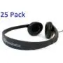 Soundnetic SN-CCV 25 Pack Budget Classroom Headphones, Stereo, with Leatherette Earpads & Volume Control