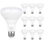 10 Pack Flood Light Bulb, BR30 LED Bulb for Indoor/Outdoor Downlight Recessed Can Light, Dimmable, 11W=75W, 3000K Warm White, 1000lm, E26 Base, UL Listed