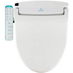 BidetMate 1000 Series Electric Bidet Heated Smart Toilet Seat with Heated Water, Side Panel Remote, and Heated Dryer - Adjustable and Self-Cleaning - Fits Elongated Toilets