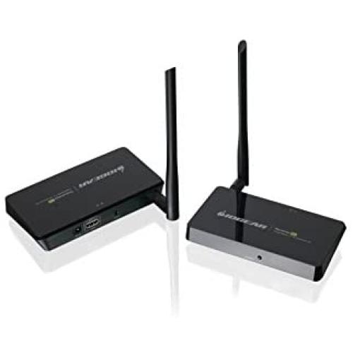 IOGEAR Wireless HDTV Plug and Play HDMI Computer/TV/Projector Audio Video Cable-Free Multi-Channel Extender KIT