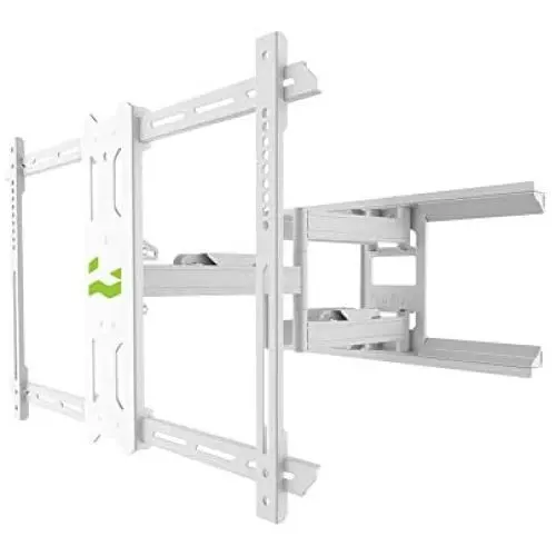 Kanto PDX650W Full Motion Articulating TV Wall Mount for 37-inch to 75-inch TVs | Low Profile with 22'' Extension | Integrated Cable Management | Swivel and Tilt Capable | White Kanto PDX650W Full Motion Articulating TV Wall Mount for 37-inch to 75-inch TVs | Low Profile with 22'' Extension | Integrated Cable Management | Swivel and Tilt Capable | White