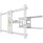 Kanto PDX680W Full Motion Articulating TV Wall Mount for 39-inch to 80-inch TVs Weighing up to 125 Pounds | Integrated Cable Management | Low Profile and 24 in Extension | White