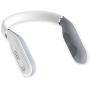 Neckband Bluetooth Speaker, Ear&Ear Wireless Over Wearable Speaker True 3D Stereo Sound, IPX4 Waterproof, Built-in Mic for Home Theater and Gaming White