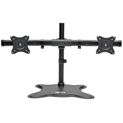 TRIPP LITE DDR1327SDD Dual Monitor Mount Stand, Swivel & Tilt, 13-27 Inch Flat Screen Displays, Desktop Mount, Black