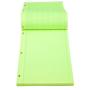Roaring Spring 5x5 Grid Engineering Pad, 15# Green, 3 Hole Punched, 8.5'' x 11'' 200 Sheets, Green Paper