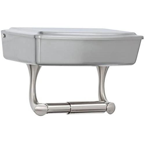 Delta Bath Toilet Paper Holder w/ Privacy Box Brushed NIckel Finish