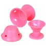 Emoly 40 Pcs Magic Silicone Hair Rollers - Include 20pcs Large Silicone Curlers and 20pcs Small Silicone Curlers，Styling Tool Professional Accessories（Pink）