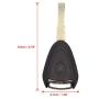 uxcell 3 Buttons Blank Key Fob Remote Control Case Shell Replacement for Porsche Boxster 987 Cayman 911 997