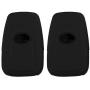 Lcyam 2Pcs Black Soft Material Silicone 4 Buttons Key Fob Cover Case Fits for 2019 2020 2021 Toyota RAV4 XLE Camry Hybrid XSE Corolla Avalon Smart Key