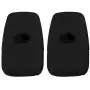 Lcyam 2Pcs Black Soft Material Silicone 4 Buttons Key Fob Cover Case Fits for 2019 2020 2021 Toyota RAV4 XLE Camry Hybrid XSE Corolla Avalon Smart Key