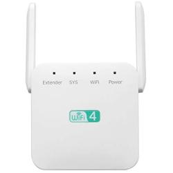 ZenBooster - WiFi Range Extender 1200Mbps Novitec, Wireless Signal Repeater Booster 2.4 & 5GHz Dual Band 4 Antennas 360° Full Coverage, Extend WiFi Signal to Smart Home Devices