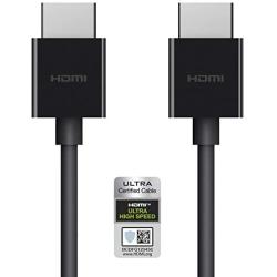 Belkin Ultra HD High Speed HDMI 2.1 Cable, Optimal Viewing for Apple TV and Apple TV 4K, Dolby Vision HDR, 2 M/6.ft – Black