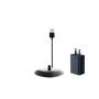 FLUX Electric, Rechargeable Oscillating Toothbrush with 3 Brush-Heads, USB Power cable and USB Power adapter (Black)