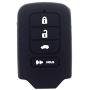 WFMJ 2Pcs Black Silicone 4 Buttons Remote Smart Key Chain Cover for 2016 2017 2018 Honda Accord EX EX-L ACJ932HK1310A