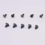 Taiss 100 Pcs 6x6x7mm 2 Pin Panel PCB Momentary Tactile Tact Push Button Switch Through Hole Installation Black Breadboard Miniature Switch