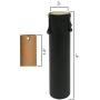 Royal Designs 4 Inch Candle Drip Sleeves Chandelier Socket Covers with Paper Insulation, Black, Set of 6