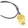 2PCS U.FL Mini PCI to RP-SMA Pigtail Antenna WiFi Cable 6‘’
