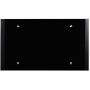 Flash Furniture Black Glass Computer Desk with Pull-Out Keyboard Tray and Crisscross Frame