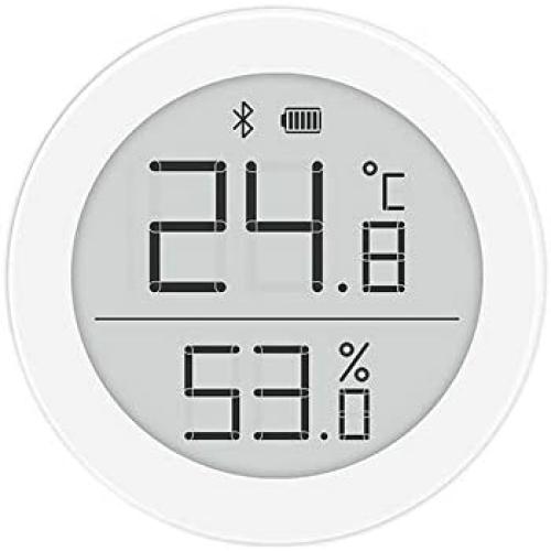 QingPing Bluetooth Thermo-Hygrometer H Version, 2 Modes Ultra-Low Power Consumption Ultra-Wide Viewing Angle Electronic Ink Screen Support Siri HomeKit