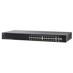 Cisco SG250-26 Smart Switch with 26 Gigabit Ethernet (GbE) Ports with 24 Gigabit Ethernet RJ45 Ports and and 2 SFP Gigabit Ethernet Combo Ports, Limited Lifetime Protection (SG250-26-K9-NA)
