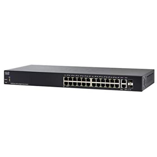 Cisco SG250-26 Smart Switch with 26 Gigabit Ethernet (GbE) Ports with 24 Gigabit Ethernet RJ45 Ports and and 2 SFP Gigabit Ethernet Combo Ports, Limited Lifetime Protection (SG250-26-K9-NA)