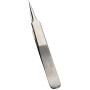 Utoolmart ST-14 Stainless Steel Micro-magnetic Pointed Tip Tweezer Silver Tone with Card Bag 1 pcs