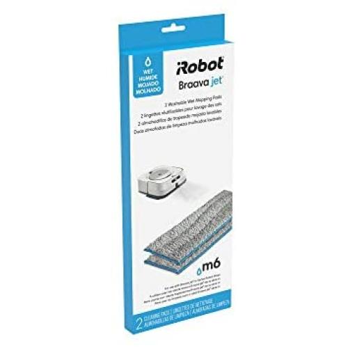 iRobot Authentic Replacement Parts- Braava jet m Series Washable Wet Mopping Pads, (2-Pack)