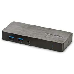VisionTek VT1000 Universal Dual Full HD USB 3.0 Laptop Monitor Docking Station, Displaylink, HDMI, DisplayPort, VGA, RJ45 Ethernet, for MacBook & Windows (901147)