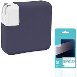 Premium Silicone Charger Cover Compatible with MacBook Pro 13 (Model: A2251/2289/A2338, 2020+), MacBook Pro 13 (Model:A1425/A1502/A1706/A1708/A1989/A2159, 2011-2020) - Navy Blue