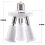 YWD 3 in 1 Light Socket Splitter E26 Adapter Converter for Standard LED Bulbs 360 Degrees Adjustable 180 Degree Bendable Max Watt 180W