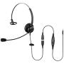 Sinseng Phone Headset for Cell Phone with 3.5mm, Telephone Headset with Microphone Noise Cancelling for pc, Smart Phone Headset with Volume Controls for Call Center iPhone iPad Laptop Computer