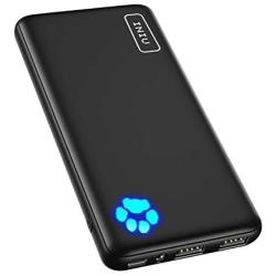 INIU Portable Charger, USB C Slimmest & Lightest Triple 3A High-Speed 10000mAh Power Bank, Flashlight Battery Pack Compatible with iPhone 12 11 X 8 Plus Samsung S20 Google LG iPad etc. [2021 Version]