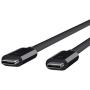 Belkin Thunderbolt 3 Cable, 100 Watts (6.5 Feet/ 2 Meters) - F2CD085bt2M-BLK