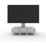Mind Reader PC, Laptop, IMAC Monitor Stand and Desk Organizer, Silver