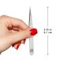 Regine Switzerland Splinter Tweezer - Handmade in Switzerland - Professional Precision Pointed Tweezer for Ingrown Hair, Splinter and Glass Removal - Stainless Steel