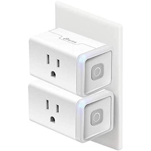 Kasa Smart Plug HS103P2, Wi-Fi Outlet works with Alexa, Echo and Google Home &IFTTT, No Hub Required, Remote Control, 15 Amp, UL Certified, 2-Pack