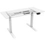 Monoprice Height Adjustable Sit-Stand Riser Table Desk Frame - White with Electric Dual Motor, Compatible with Desktops from 43 Inches Up to 87 Inches Wide - Workstream Collection