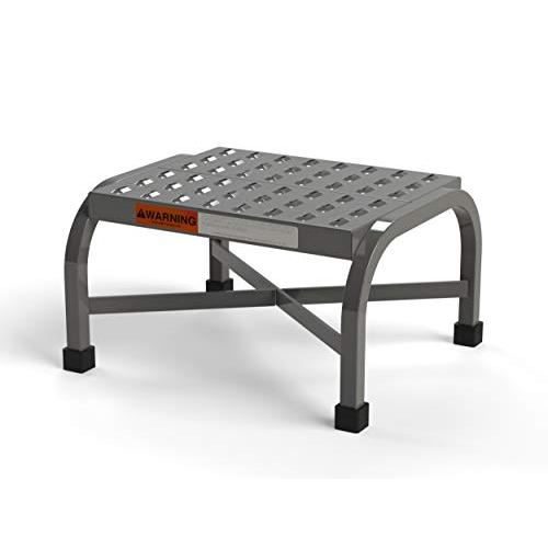 EGA Products Step Stool [Made in USA], Perforated Tread, Welded, OSHA Compliant, 16''x14'' Platform, Heavy Duty 350 lbs. Capacity, 10.5'' Tall