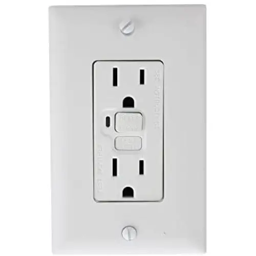 Pass & Seymour 1595-W GFCI Duplex Receptacle Trip Light 15A 125V 60Hz TradeMaster, White