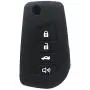 2Pcs WERFDSR Sillicone key fob Skin key Cover Keyless Entry Remote Case Protector Shell for Toyota Camry 4-Runner RAV4 Highlander Corolla Yaris 4 button smart remote black blue 2Pcs WERFDSR Sillicone key fob Skin key Cover Keyless Entry Remote Case Protector Shell for Toyota Camry 4-Runner RAV4 Highlander Corolla Yaris 4 button smart remote black blue