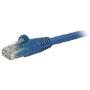 StarTech.com 1ft CAT6 Ethernet Cable - Blue CAT 6 Gigabit Ethernet Wire -650MHz 100W PoE RJ45 UTP Network/Patch Cord Snagless w/Strain Relief Fluke Tested/Wiring is UL Certified/TIA (N6PATCH1BL)