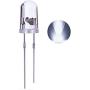 Waycreat 100PCS 5mm White LED Diode Lights Clear Emitting LEDs for High Intensity Super Bright Lighting Bulb Lamps Electronics Components Lamp Diodes (White, 100-Pack)