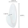 Command Bath Medium Hooks, 3 lb Capacity, 2 Hooks, 2 Strips, BATH18-ES