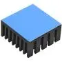20pcs Aluminum Heatsink 20x20x10mm / 0.79x0.79x0.39 inches with Thermal Conductive Adhesive Tape for Electronic Chip MOS IC Diode Triode Cooling Heat Dissipation