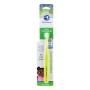 Brilliant Child Toothbrush by Baby Buddy - Ages 2-5 Years, When Molars Appear, BPA Free Super-Fine Micro Bristles Clean All-Around Mouth, Kids Love Them, 1 Count, Lime