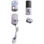 Keypad Deadbolt, Tacklife Electronic Keypad Lock Single Cylinder Front Door Handleset with Polo Knob Featuring 1-Touch Motorized Locking, Auto Locking and Easy to Install, Satin Nickel- EKPH1A