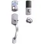 Keypad Deadbolt, Tacklife Electronic Keypad Lock Single Cylinder Front Door Handleset with Polo Knob Featuring 1-Touch Motorized Locking, Auto Locking and Easy to Install, Satin Nickel- EKPH1A