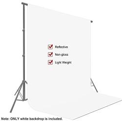Neewer 10 x 12FT / 3 x 3.6M PRO Photo Studio Fabric Collapsible Backdrop Background for Photography,Video and Televison (Background ONLY) – White